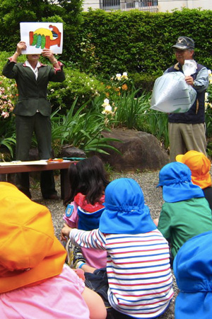 いもむしのたからぶくろ授業風景
